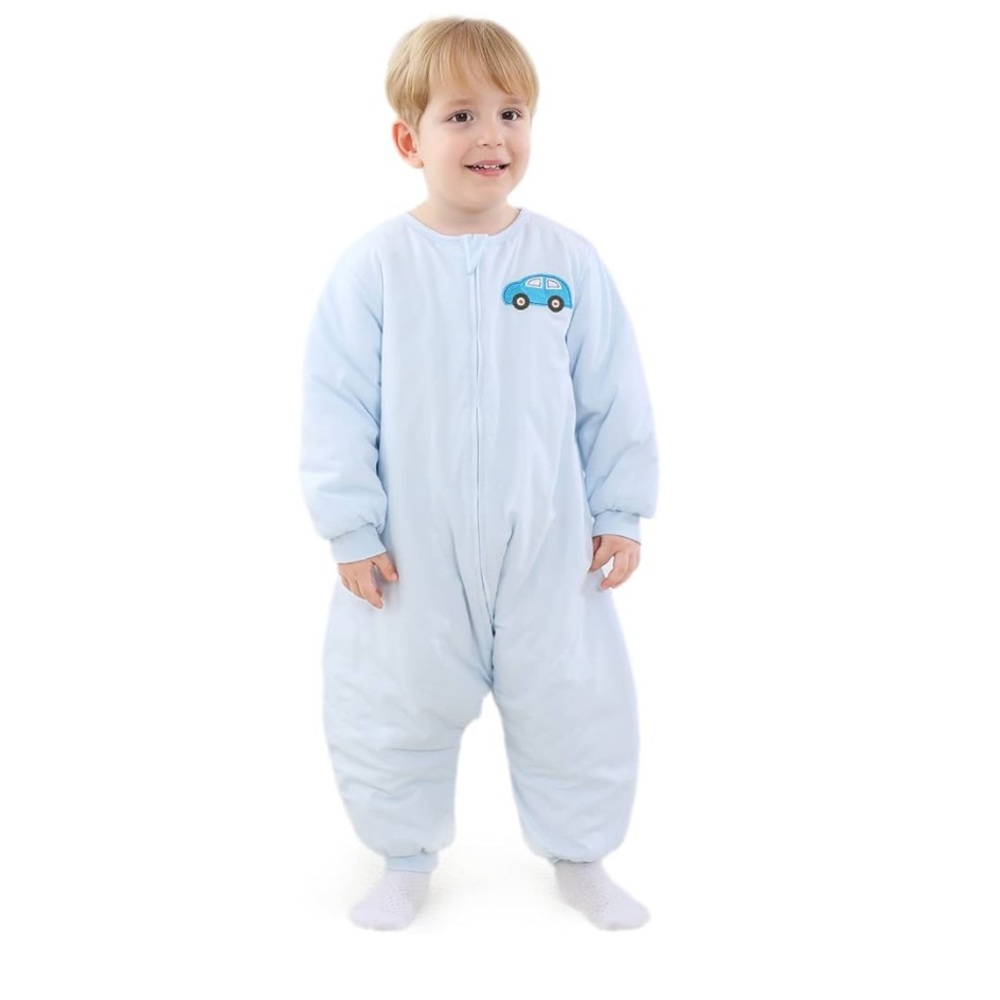 HOMEAL Blue Toddler Long Sleeve Pants Sleep Sack Size 2-3T